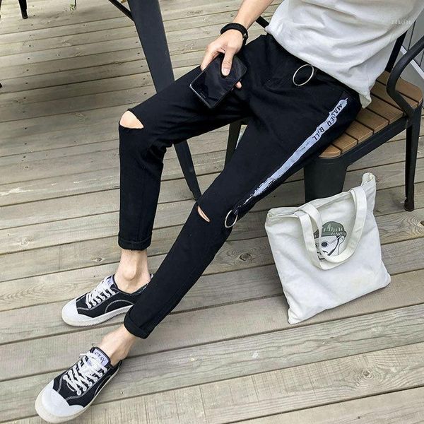 wholesale 2021 fashion ripped hole jeans men's ankle length pants summer thin black beggar teenagers cowboys, Blue
wholesale 2021 fashion ripped hole jeans men's ankle length pants summer thin black beggar teenagers cowboys, Blue