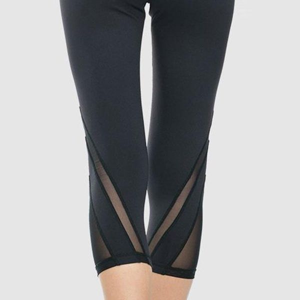 high waist sport leggings women's net yarn fitness hip-lifting waist-stretching running pants squat proof, Black
high waist sport leggings women's net yarn fitness hip-lifting waist-stretching running pants squat proof, Black