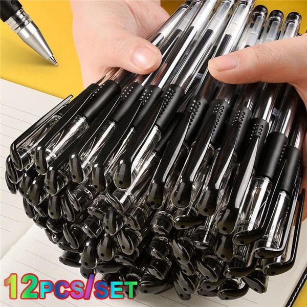 12pcs/set 0.5mm european standard gel pen black blue red ink pens tip school office writing supplies stationery
12pcs/set 0.5mm european standard gel pen black blue red ink pens tip school office writing supplies stationery