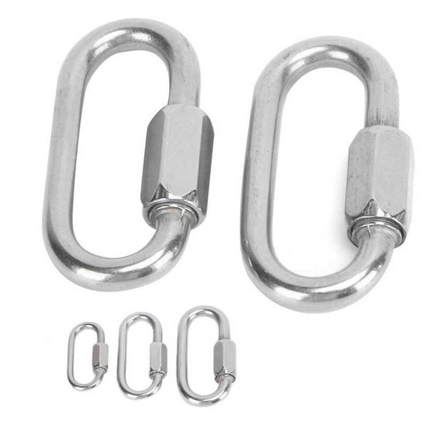 cords, slings and webbing locking carabiner hex screw design quick link spiral thread for climbing
cords, slings and webbing locking carabiner hex screw design quick link spiral thread for climbing