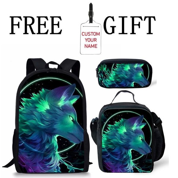 backpack 3d fashion wolf print school for boys children bag 3 pcs pencil lunch box case student teen mochila infantil
backpack 3d fashion wolf print school for boys children bag 3 pcs pencil lunch box case student teen mochila infantil
