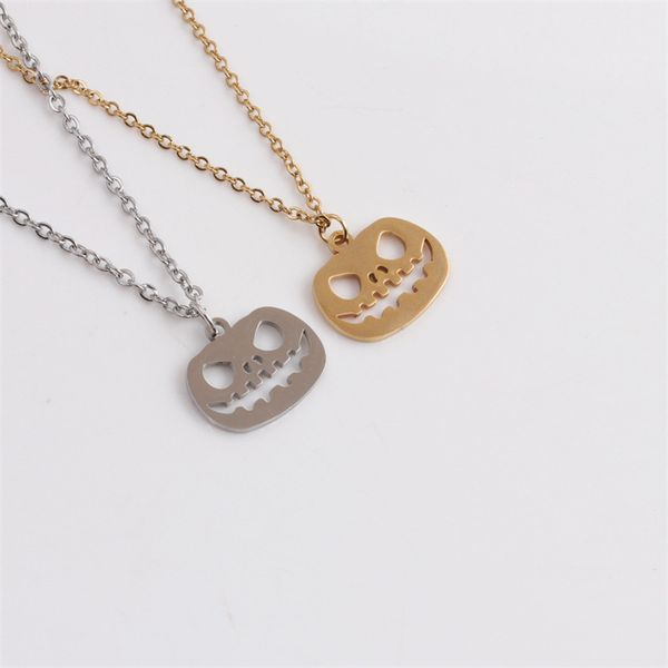 halloween small pumpkin pattern electroplating necklace with pendant fashion leisure gift anniversary party, Silver
halloween small pumpkin pattern electroplating necklace with pendant fashion leisure gift anniversary party, Silver