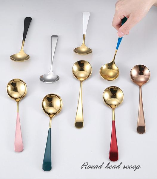 stainless steel spoon creative cute soup household long handle eating dessert spoons
stainless steel spoon creative cute soup household long handle eating dessert spoons