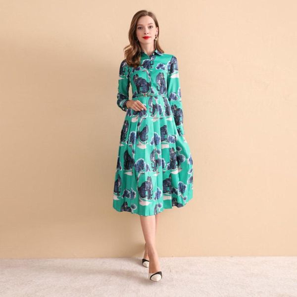 casual dresses 2021 fashion designer women dress animal print lapel long-sleeved lace waist slim slimming big lady, Black;gray
casual dresses 2021 fashion designer women dress animal print lapel long-sleeved lace waist slim slimming big lady, Black;gray