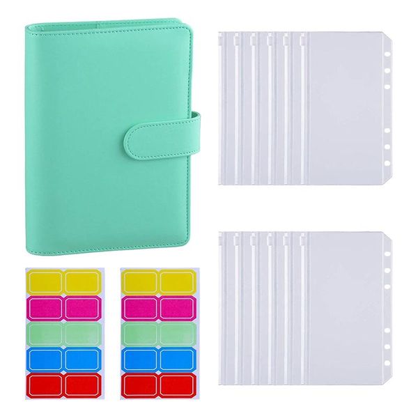 leather binder cover with 12pcs a6 pockets loose leaf bags 6 ring cash budget envelopes system gift wrap
leather binder cover with 12pcs a6 pockets loose leaf bags 6 ring cash budget envelopes system gift wrap