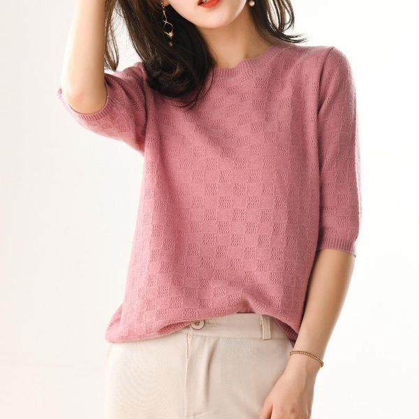 women's sweaters autumn hedging round neck half-sleeved loose short bottoming sweater with inner, White;black
women's sweaters autumn hedging round neck half-sleeved loose short bottoming sweater with inner, White;black