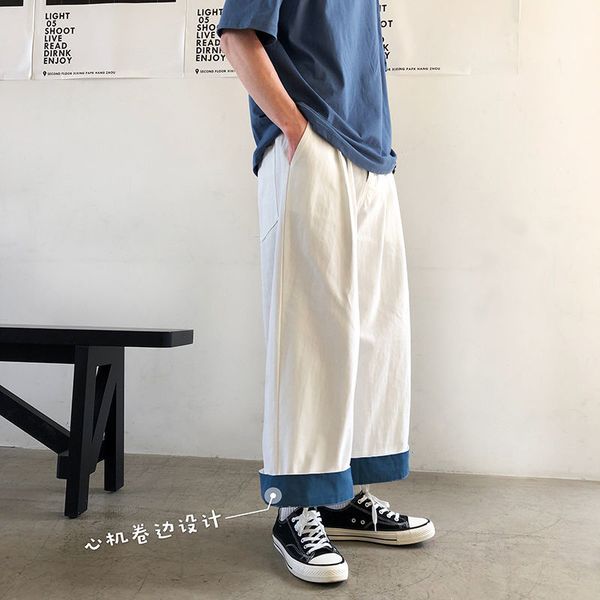men's pants korean straight fashion contrast color casual men streetwear hip-hop loose multi-pocket tooling trousers mens x86o, Black
men's pants korean straight fashion contrast color casual men streetwear hip-hop loose multi-pocket tooling trousers mens x86o, Black