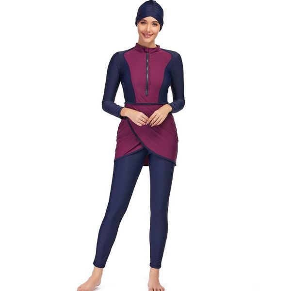 swim wear 2021 modest purple color women swimsuit with hijab muslim swimwear islamic swimming suit burkinis
swim wear 2021 modest purple color women swimsuit with hijab muslim swimwear islamic swimming suit burkinis