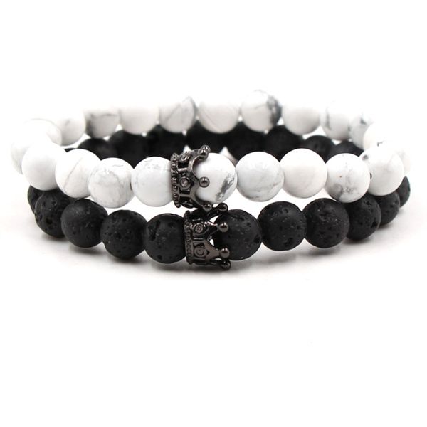 crown charm bangle 8 mm black lava rock stone oil diffuser bracelet for couples fashion accessories kimter-q60fz, Golden;silver
crown charm bangle 8 mm black lava rock stone oil diffuser bracelet for couples fashion accessories kimter-q60fz, Golden;silver