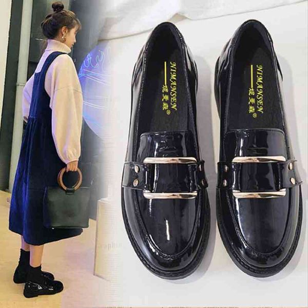 dress shoes british japanned leather for women chunky heels oxfords espadrilles 4-style bow-knot/metal buckle loafers woman flats x64k, Black
dress shoes british japanned leather for women chunky heels oxfords espadrilles 4-style bow-knot/metal buckle loafers woman flats x64k, Black