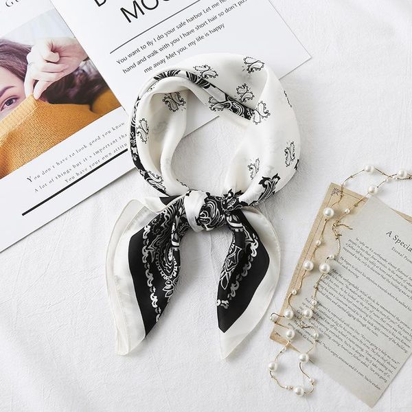 scarves 70x70cm silk satin printed small square scarf female arm bag all-match artificial decoration professional, Blue;gray
scarves 70x70cm silk satin printed small square scarf female arm bag all-match artificial decoration professional, Blue;gray