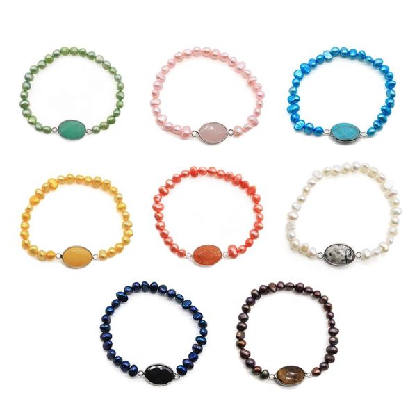 beaded, strands oval shape natural stone charms with pearl bracelet for women/men fantastic jewelry gifts, Black
beaded, strands oval shape natural stone charms with pearl bracelet for women/men fantastic jewelry gifts, Black