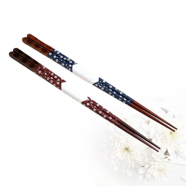 pair reusable chop stick japanese style wooden chopsticks tableware (red cherry + blue pattern)
pair reusable chop stick japanese style wooden chopsticks tableware (red cherry + blue pattern)