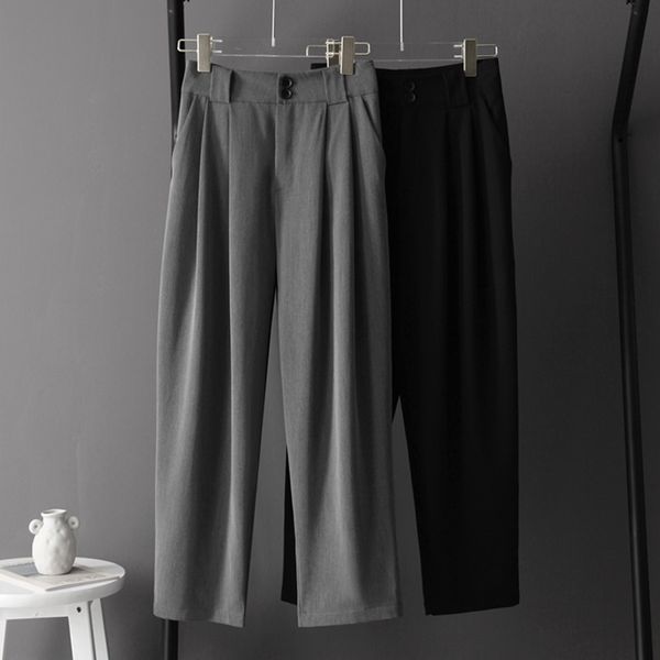 capris korean autumn ol'ladies' stylish formal slacks straight high-waisted pockets elegant office mrs. ankle length suit pants, Black;white
capris korean autumn ol'ladies' stylish formal slacks straight high-waisted pockets elegant office mrs. ankle length suit pants, Black;white