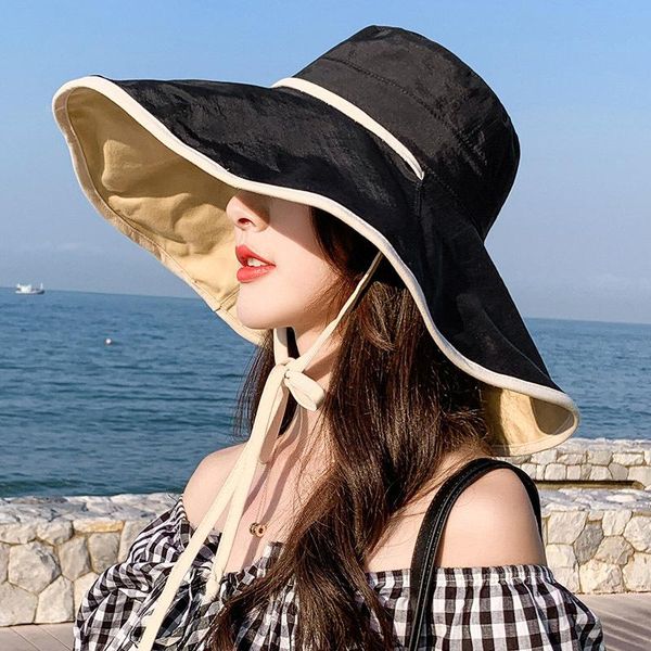 wide brim hats fisherman hat female summer korean sun all-match japanese anti-ultraviolet sunscreen big for women, Blue;gray
wide brim hats fisherman hat female summer korean sun all-match japanese anti-ultraviolet sunscreen big for women, Blue;gray