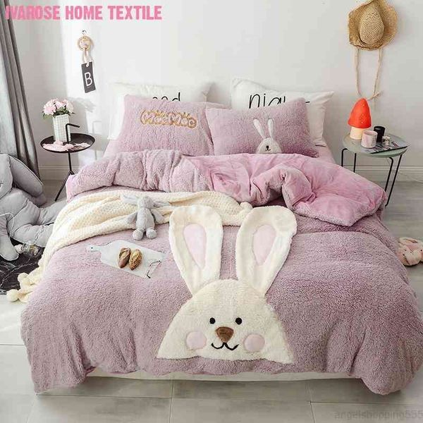 velvet fleece warm soft duvet cover bed sheet pillow shams cute rabbit and unicorn bedding set twin quee size for kids girls
velvet fleece warm soft duvet cover bed sheet pillow shams cute rabbit and unicorn bedding set twin quee size for kids girls