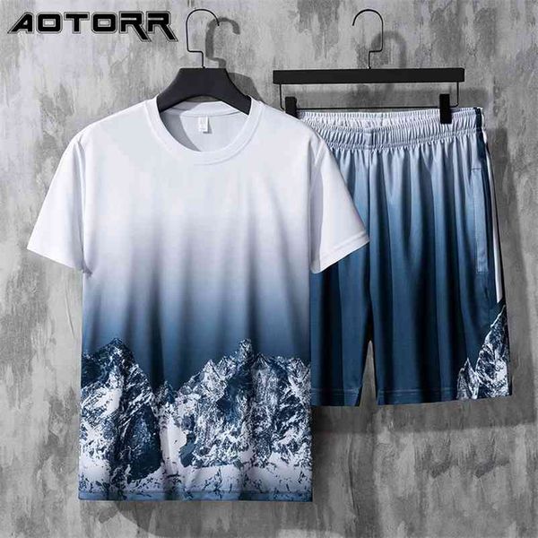 casual set men summer gradient sportswear fashion print t-shirt shorts 2 piece sports sets mens tracksuit clothing 210722, Gray
casual set men summer gradient sportswear fashion print t-shirt shorts 2 piece sports sets mens tracksuit clothing 210722, Gray