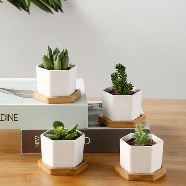 six-sided ceramic pot succulent flowerpot with bamboo support for deskoffice decoration (excluding plants) planters & pots
six-sided ceramic pot succulent flowerpot with bamboo support for deskoffice decoration (excluding plants) planters & pots