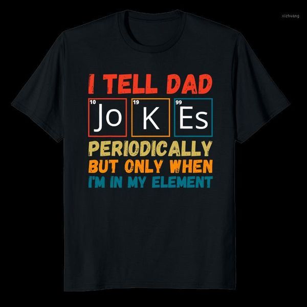 men's t-shirts father's day gift from wife kids -funny dad periodically men t-shirt, White;black
men's t-shirts father's day gift from wife kids -funny dad periodically men t-shirt, White;black