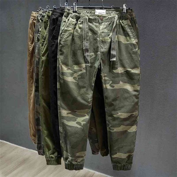 men's cargo trousers streetwear spring korean style elastic waist band camouflage fashion casual harem pants male joggers 210715, Black
men's cargo trousers streetwear spring korean style elastic waist band camouflage fashion casual harem pants male joggers 210715, Black