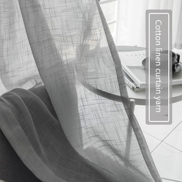 curtain & drapes modern cotton linen yarn semi shading plain balcony cross texture living room decoration tulle
curtain & drapes modern cotton linen yarn semi shading plain balcony cross texture living room decoration tulle