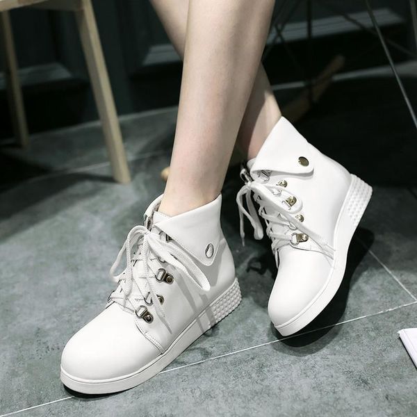 boots fashion women's ankle black white brown wedge heel shoes lace up round toe students casual style plus size 35-43 z29
boots fashion women's ankle black white brown wedge heel shoes lace up round toe students casual style plus size 35-43 z29