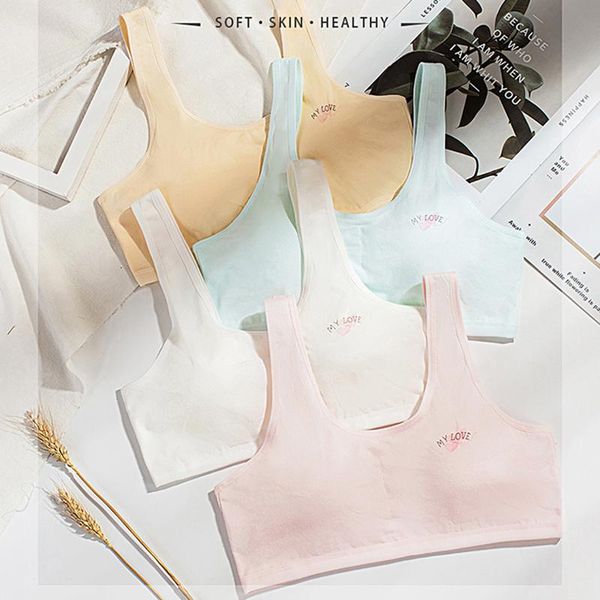 cotton training girl's sports bras kids underwear racerback push up teens teenage double soft vest with chest pad gym clothing, White;black
cotton training girl's sports bras kids underwear racerback push up teens teenage double soft vest with chest pad gym clothing, White;black