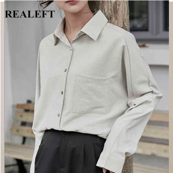 spring autumn casual women's blouse solid single breasted long sleeve female loose shirts office ladies 210428, White
spring autumn casual women's blouse solid single breasted long sleeve female loose shirts office ladies 210428, White