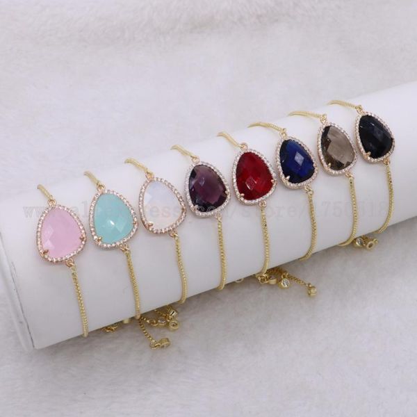 pcs women bracelets mix color stone bracelet metal chain faceted jewelry gems for 2677 link,, Black
pcs women bracelets mix color stone bracelet metal chain faceted jewelry gems for 2677 link,, Black