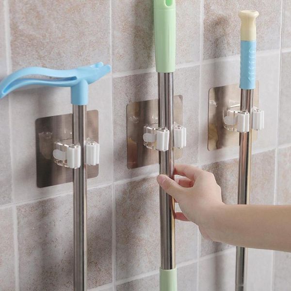 hooks & rails mop broom holder wall mounted household adhesive storage stainless steel hanger hook racks kitchen bathroom organizer
hooks & rails mop broom holder wall mounted household adhesive storage stainless steel hanger hook racks kitchen bathroom organizer