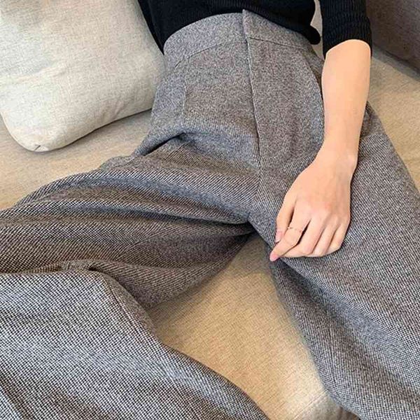 women's pants & capris woolen high waist straight leg plaid wide-leg loose autumn and winter thickened trousers thin women ungo, Black;white
women's pants & capris woolen high waist straight leg plaid wide-leg loose autumn and winter thickened trousers thin women ungo, Black;white