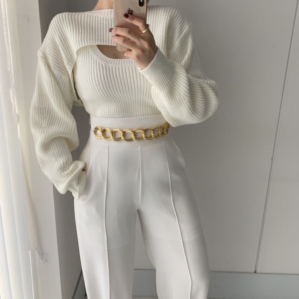 women's sweaters autumn women's nightgown two girls'ensemble chic korea solid raglan sleeve fashion pullover jumper b715 agxm, White;black
women's sweaters autumn women's nightgown two girls'ensemble chic korea solid raglan sleeve fashion pullover jumper b715 agxm, White;black