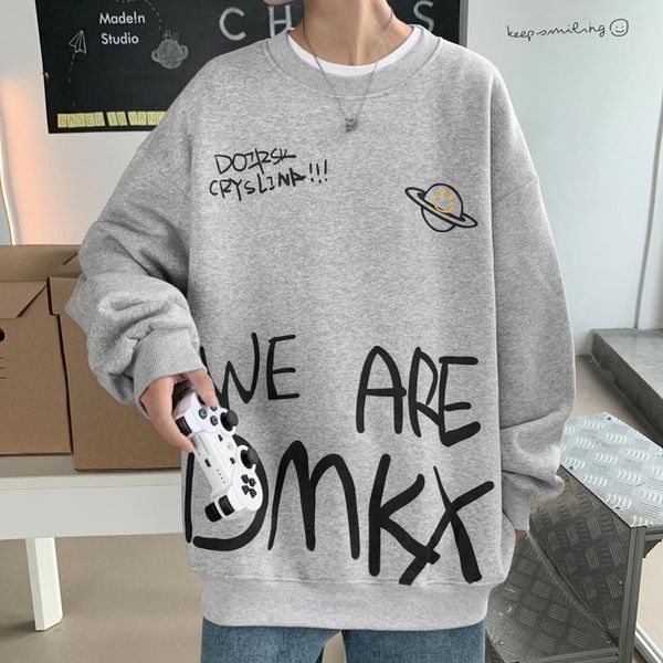 men clothing autumn men's large size round neck printing long-sleeved sweater loose casual clothes harajuku hoodies & sweatshirts, Black
men clothing autumn men's large size round neck printing long-sleeved sweater loose casual clothes harajuku hoodies & sweatshirts, Black