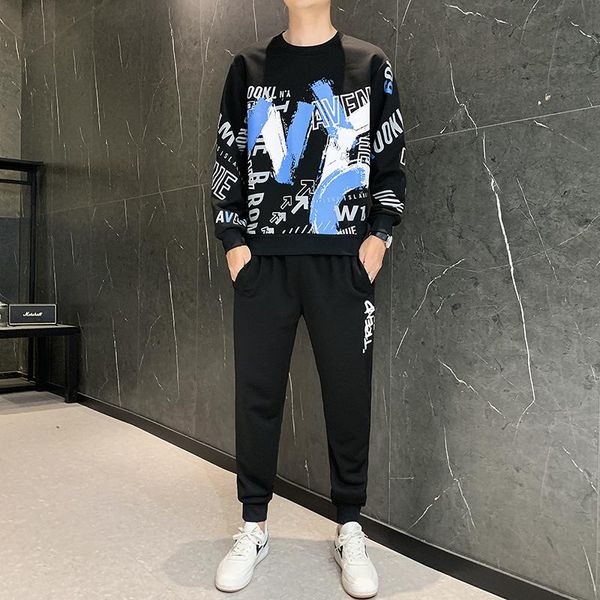 men's tracksuits mens o-neck tracksuit men 2 piece set 2021 spring casual print sportswear sweatshirt jogging sweatpants, Gray
men's tracksuits mens o-neck tracksuit men 2 piece set 2021 spring casual print sportswear sweatshirt jogging sweatpants, Gray