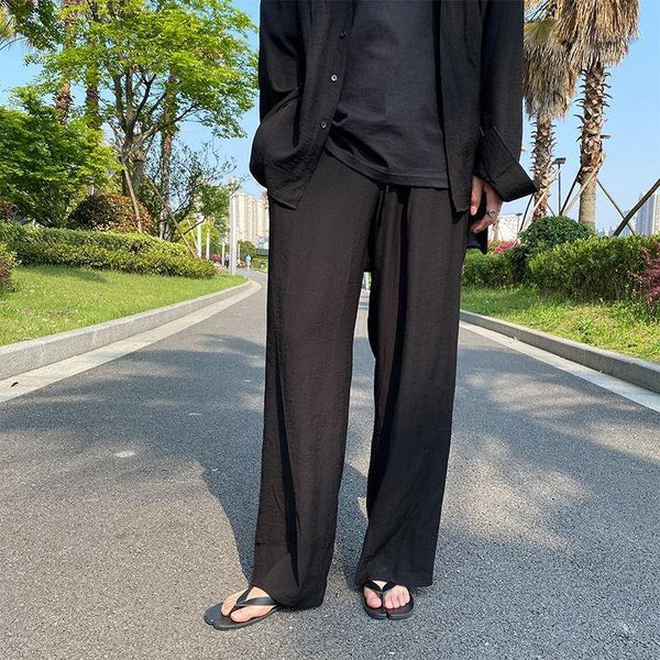 spring wide-leg pants men's fashion black casual men streetwear korean loose drawstring straight-leg mens trousers
spring wide-leg pants men's fashion black casual men streetwear korean loose drawstring straight-leg mens trousers