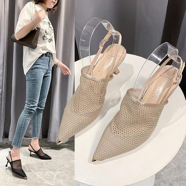 sandals 2021 summer mesh pointed toe woman fashion high-heel women shoes party dress thin heel women's sandal sapatos de mujer, Black
sandals 2021 summer mesh pointed toe woman fashion high-heel women shoes party dress thin heel women's sandal sapatos de mujer, Black