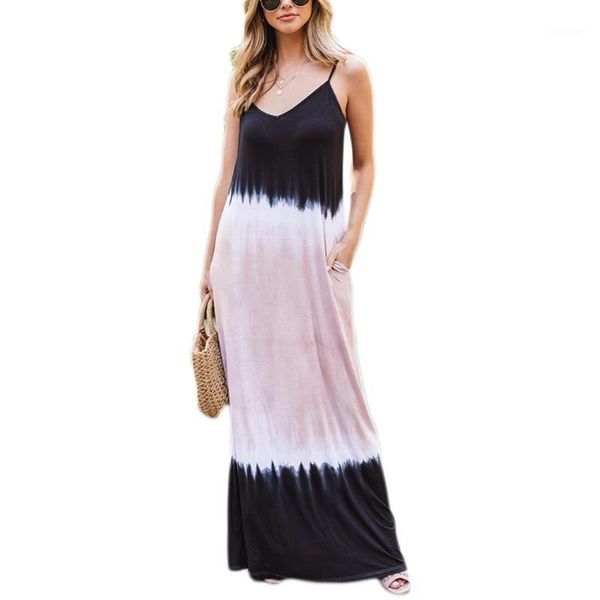 spring and summer gradient color sleeveless suspender dress casual dresses, Black;gray
spring and summer gradient color sleeveless suspender dress casual dresses, Black;gray