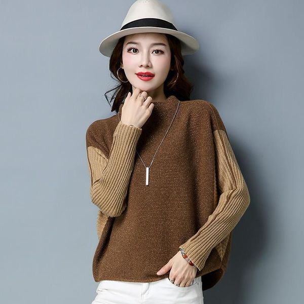 women's sweaters women sweater knitted basic pullovers mock neck slim soft female knitwear jumper splicing color batwing long sleeve f, White;black
women's sweaters women sweater knitted basic pullovers mock neck slim soft female knitwear jumper splicing color batwing long sleeve f, White;black