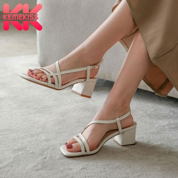 kemekiss women sandals shoes fashion square high heels solid color stylish metal buckle outdoor footwear size 33-43, Black
kemekiss women sandals shoes fashion square high heels solid color stylish metal buckle outdoor footwear size 33-43, Black