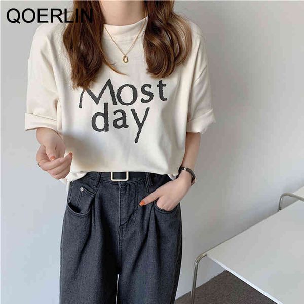 simple letter print cotton t-shirts women harajuku apricot short sleeve t-shirt korean style loose casual girls o-neck tees 210416, White
simple letter print cotton t-shirts women harajuku apricot short sleeve t-shirt korean style loose casual girls o-neck tees 210416, White