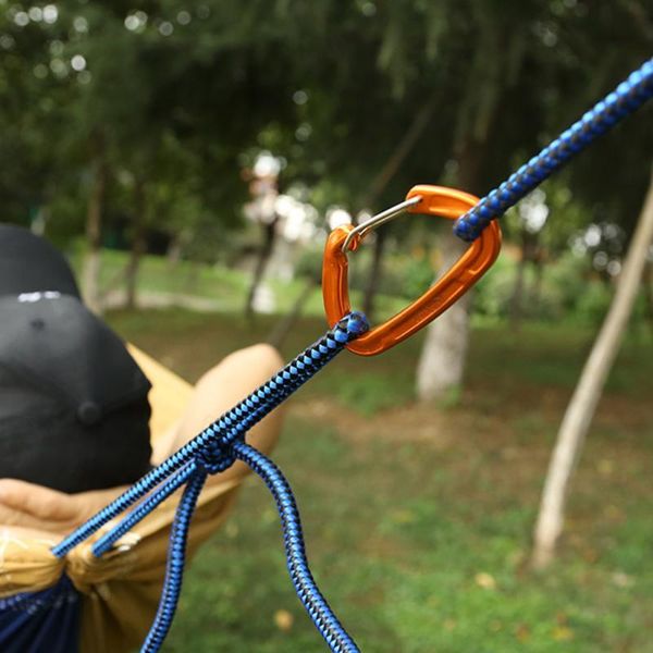cords, slings and webbing high-strength carabiner aluminum alloy fixing hook d-ring rock climbing quick hanging hammock safety buckle outdoo