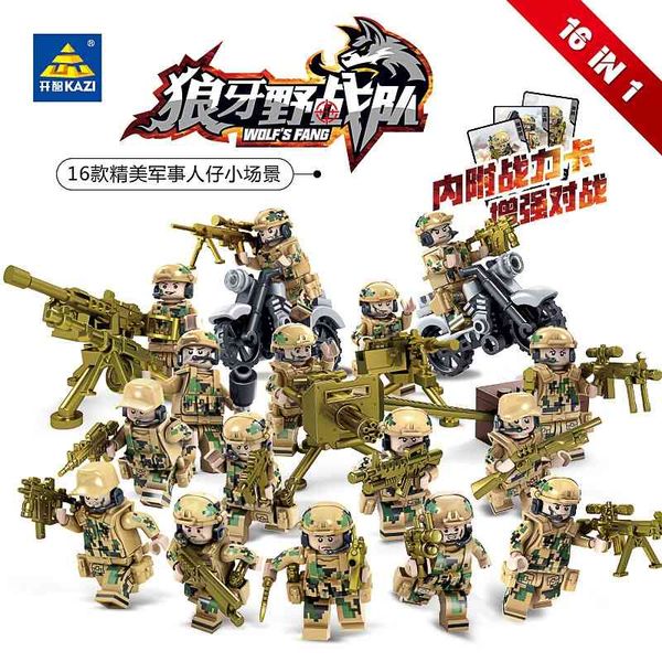 kaizhi compatible lego 82015-82016 doll military building block children's assembled toy wolf tooth wild team
kaizhi compatible lego 82015-82016 doll military building block children's assembled toy wolf tooth wild team
