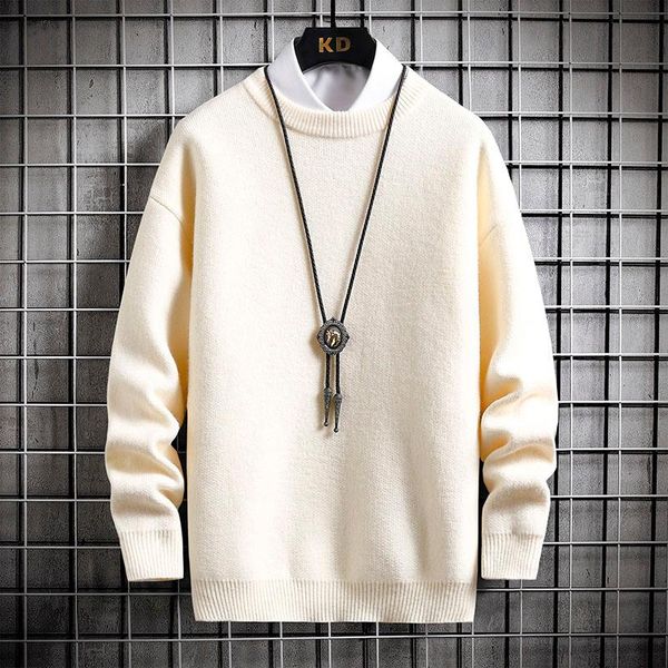 men's sweaters winter mens christmas jumper long sleeve loose cashmere sweater men male pullovers soft warm pull homme, White;black
men's sweaters winter mens christmas jumper long sleeve loose cashmere sweater men male pullovers soft warm pull homme, White;black