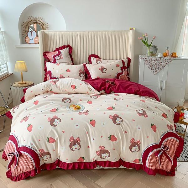 bedding sets princess style cartoon heart fruit floral print pattern ruffle bowknot comforter duvet cover set lace edge
bedding sets princess style cartoon heart fruit floral print pattern ruffle bowknot comforter duvet cover set lace edge