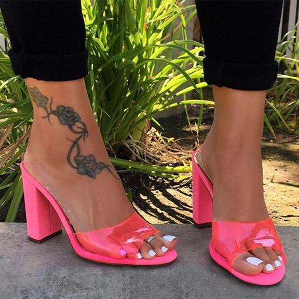 slippers candy colors women summer arrival style sandals fashion transparent chunky high heels women's shoes size 42, Black
slippers candy colors women summer arrival style sandals fashion transparent chunky high heels women's shoes size 42, Black