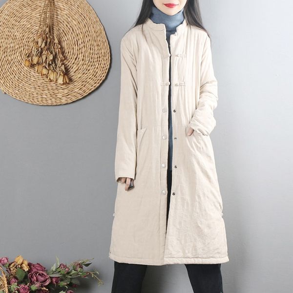 2021 chinese style trench coats winter windbreakers long jackets for women cotton robe vintage femme han chinese clothing 11691, Red
2021 chinese style trench coats winter windbreakers long jackets for women cotton robe vintage femme han chinese clothing 11691, Red