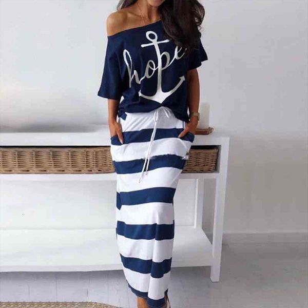 stripe dress short sleeve off shoulder beach skirts loose women set print and casual summer 2 piece set long regular, Gray
stripe dress short sleeve off shoulder beach skirts loose women set print and casual summer 2 piece set long regular, Gray