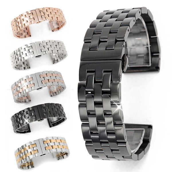 watch bands 20-26 mm black/silver stainless steel watcbands solid link metal replacement strap for men women bussiness wristwatches, Black;brown
watch bands 20-26 mm black/silver stainless steel watcbands solid link metal replacement strap for men women bussiness wristwatches, Black;brown