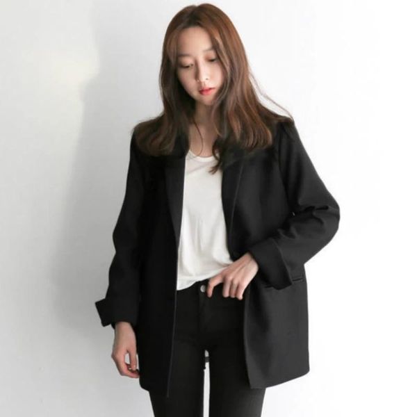 women's suits & blazers women black suit blazer office jacket ladies tailored oversized fashion double buttons long loose coat formal c, White;black
women's suits & blazers women black suit blazer office jacket ladies tailored oversized fashion double buttons long loose coat formal c, White;black
