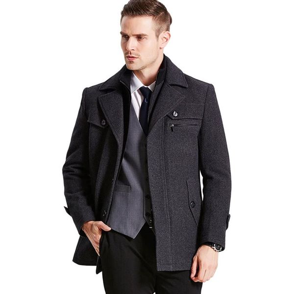 men's wool & blends business casual gentle layered collar single breasted quilted lined blend pea coats, Black
men's wool & blends business casual gentle layered collar single breasted quilted lined blend pea coats, Black